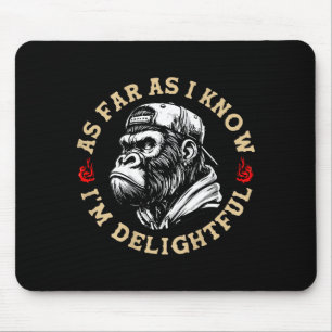 (auf der Rückseite) Retro Soweit ich weiß bin ich  Mousepad