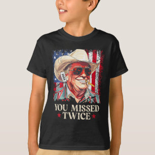 (auf der Rückseite) Sie vermisst zweimal Western C T-Shirt