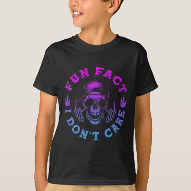 (auf der Rückseite) Spaß Tatsache, dass ich keine  T-Shirt (Vorderseite)