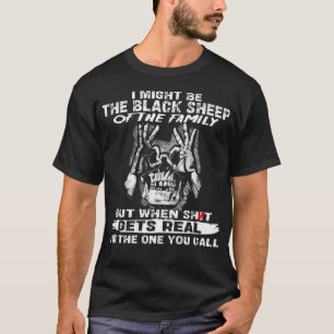 (Auf der Rückseite) Totenkopf Ich könnte das schwa T-Shirt