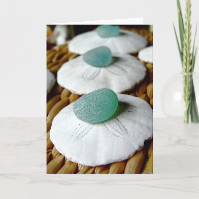 Auf der Sand-Gruß-Karte Karte (Vorderseite)