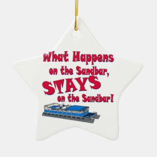 Auf der Sandbar Keramikornament