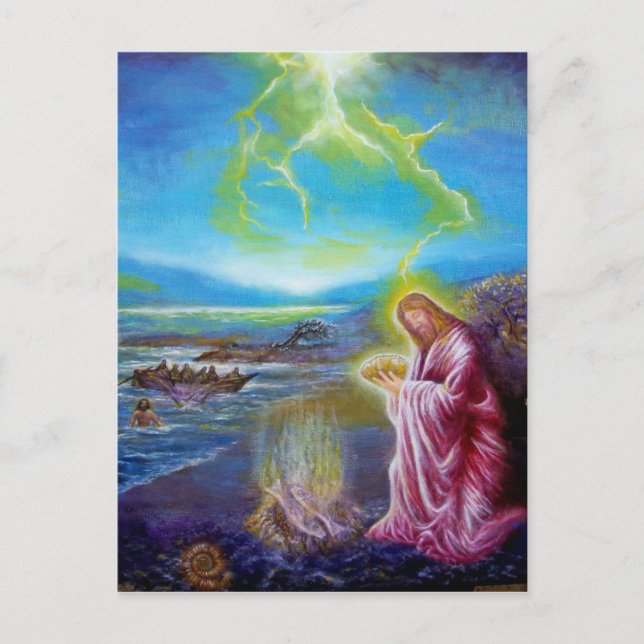 AUF DER SEESHORE POSTCARD POSTKARTE (Vorderseite)