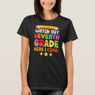 Auf der siebten Stufe komme ich zurück zur Schule. T-Shirt