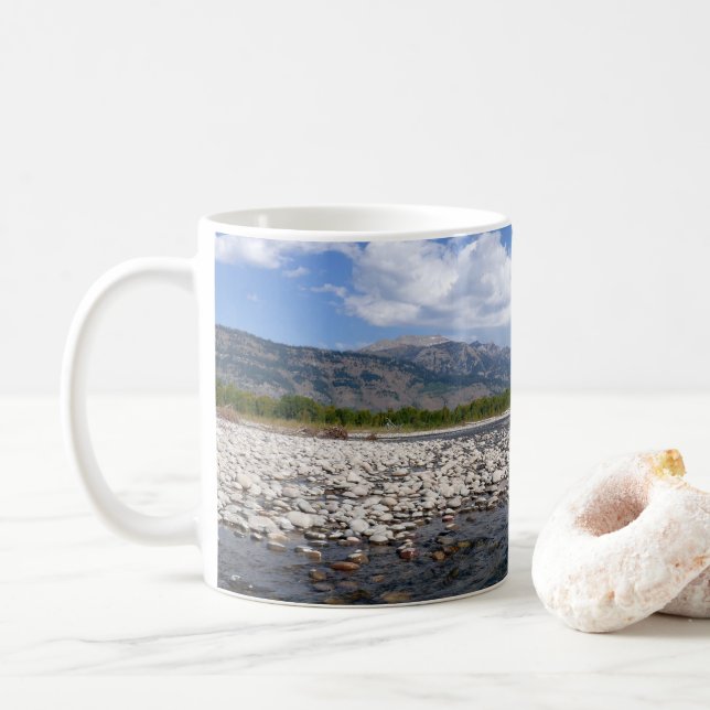 Auf der Snake River II treiben Kaffeetasse (Mit Donut)