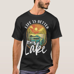 Auf der Sommerreise zum See Retro Bootfahren 1 T-Shirt