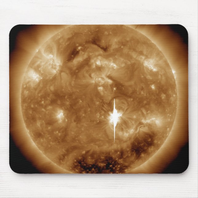 Auf der Sonne bricht eine massive Solarfackel der  Mousepad (Vorne)