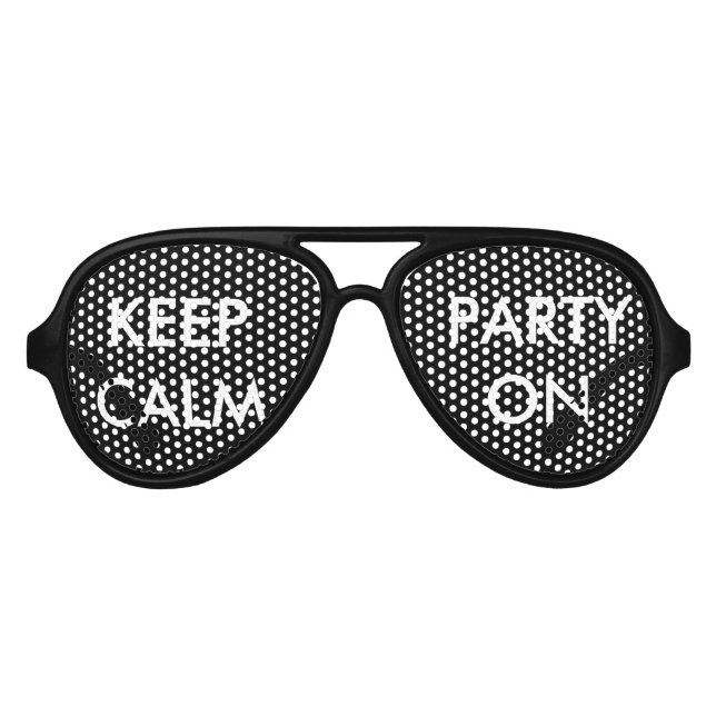 Auf der Sonnenbrille im Party behalte man Ruhe und (Vorderseite)