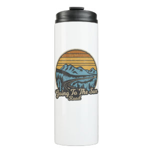 Auf der Sonnenstraße Montana Retro Thermosbecher
