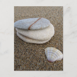 Auf der Strandpostkarte Postkarte