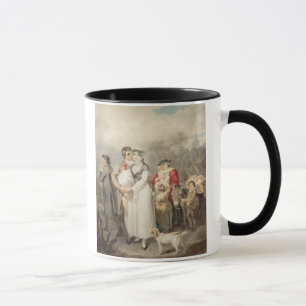 Auf der Straße 1799 (w/c über Spuren des Tasse