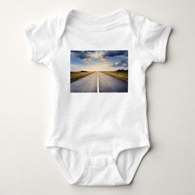 Auf der Straße Baby Strampler (Vorderseite)