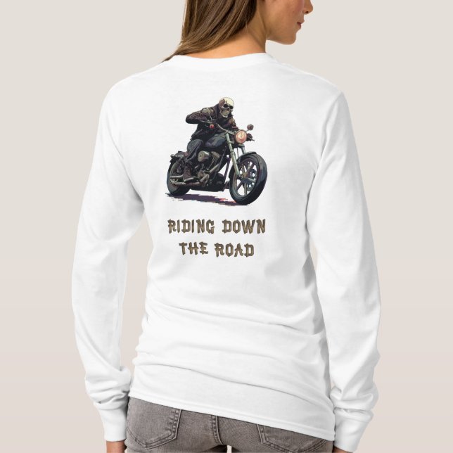 Auf der Straße entlang T-Shirt (Rückseite)