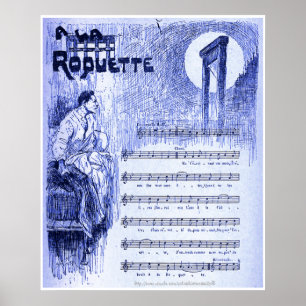 "Auf der Straße - Musik von Aristide Bruant, Paris Poster