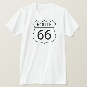 Auf der Straße wieder - T - Shirt USA - Route66-Cu