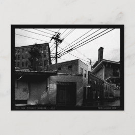 Auf der Straße, wo ich urbanes digitales Collage l Postkarte