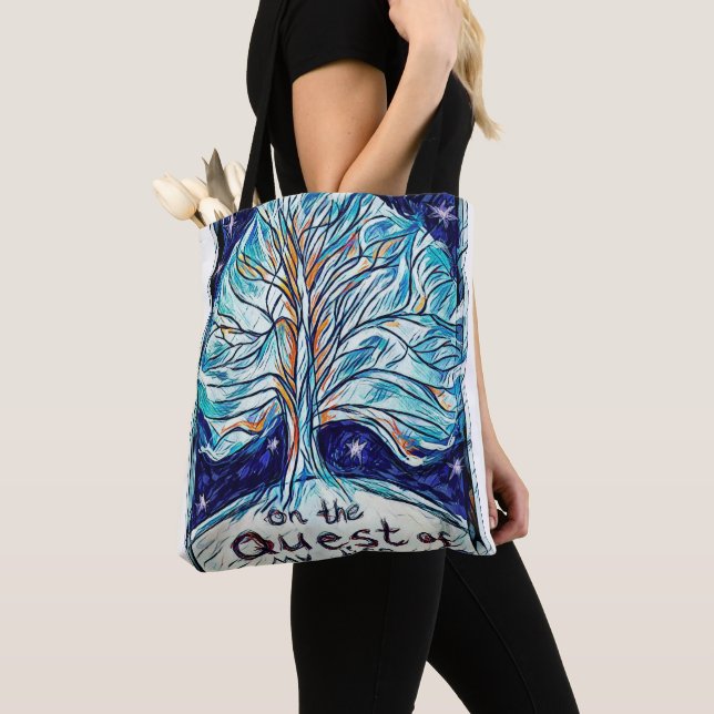 Auf der Suche nach meinem Leben - Baum - Sterne. Tasche (Von Nahem)