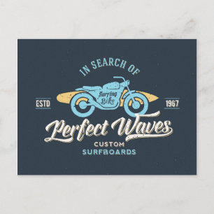 Auf der Suche nach perfektem Waves Poster Postkarte