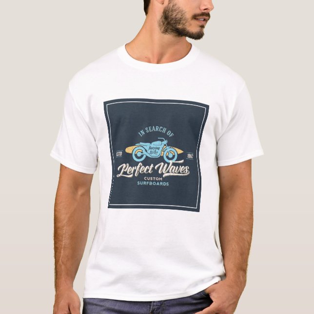 Auf der Suche nach perfektem Wellen-Plakat T-Shirt (Vorderseite)