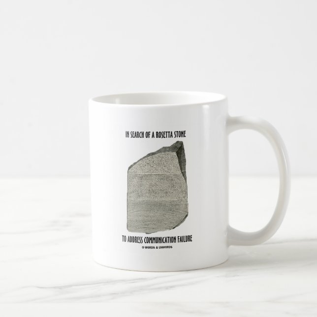 Auf der Suche nach Rosetta-Stone-Adresskommunikati Kaffeetasse (Rechts)