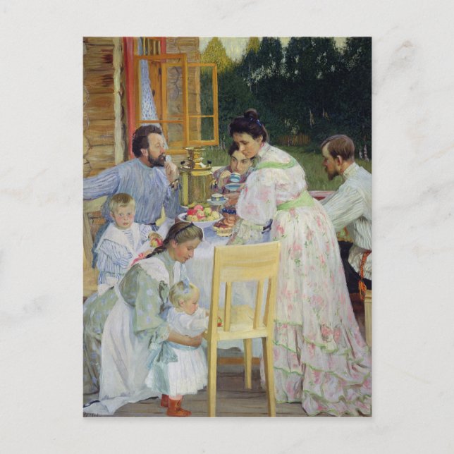 Auf der Terrasse, 1906 Postkarte (Vorderseite)