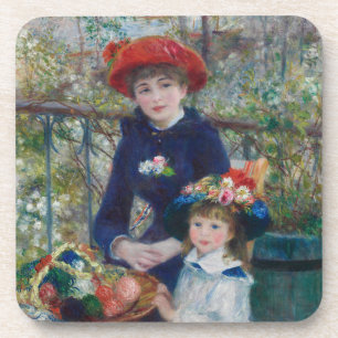 Auf der Terrasse, Impressionistisches Porträt, Ren Getränkeuntersetzer