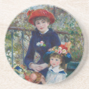 Auf der Terrasse, Impressionistisches Porträt, Ren Getränkeuntersetzer