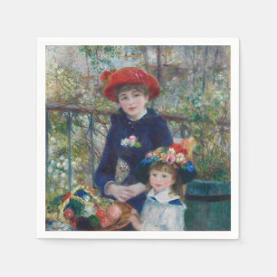 Auf der Terrasse, Impressionistisches Porträt, Ren Serviette