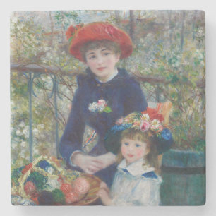 Auf der Terrasse, Impressionistisches Porträt, Ren Steinuntersetzer