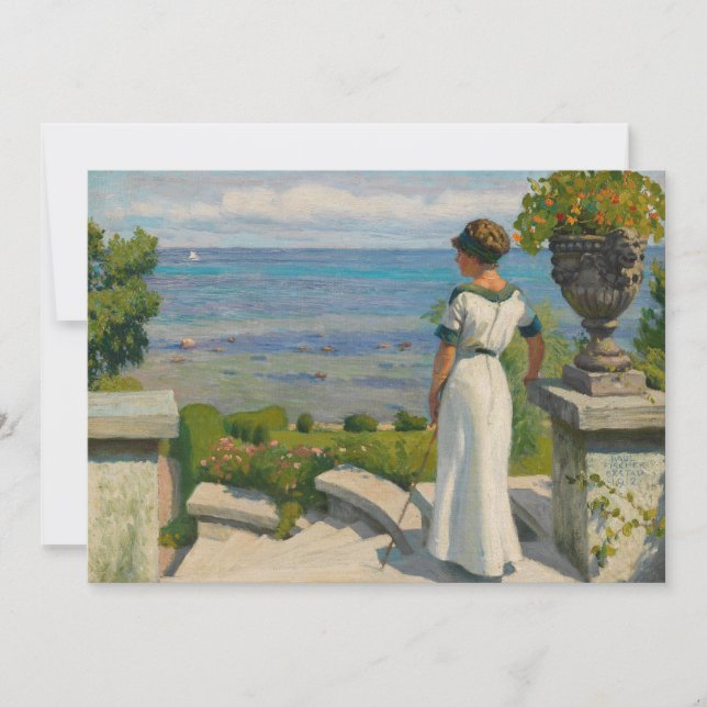 Auf der Terrasse | Paul Fischer (Vorderseite)