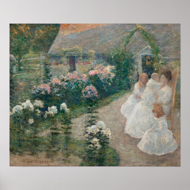 Auf der Terrasse Poster (Vorne)