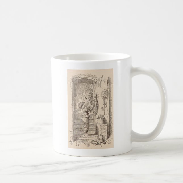 Auf der Treppe spielen Kaffeetasse (Rechts)
