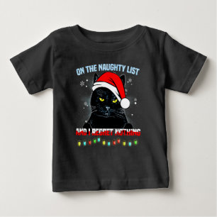 Auf der unartigen Liste und ich bereue nichts Katz Baby T-shirt