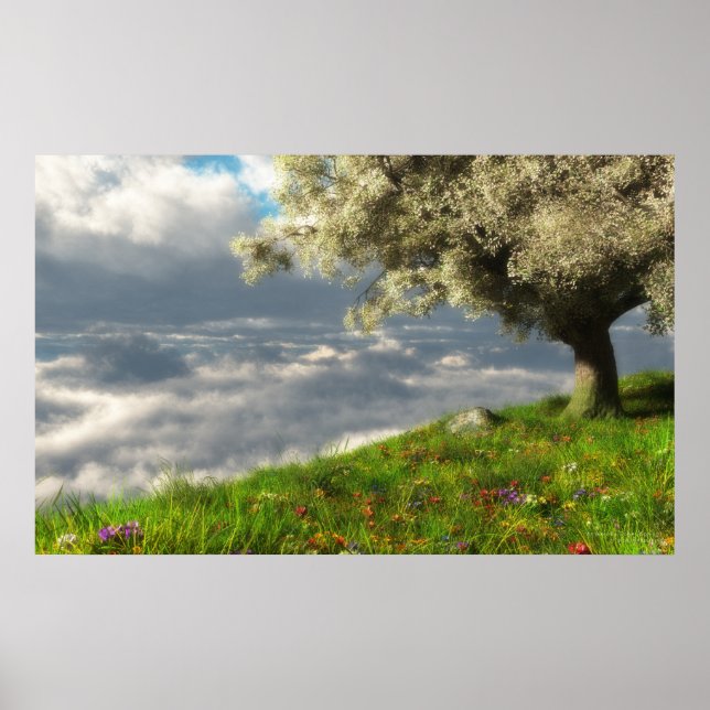 Auf der Weltspitze (Frühjahr) Poster (Vorne)