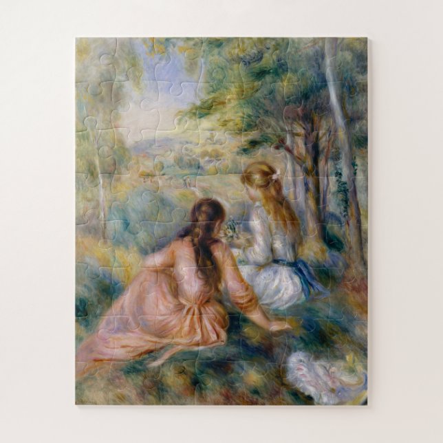 Auf der Wiese, Pierre-Auguste Renoir (Vertikal)