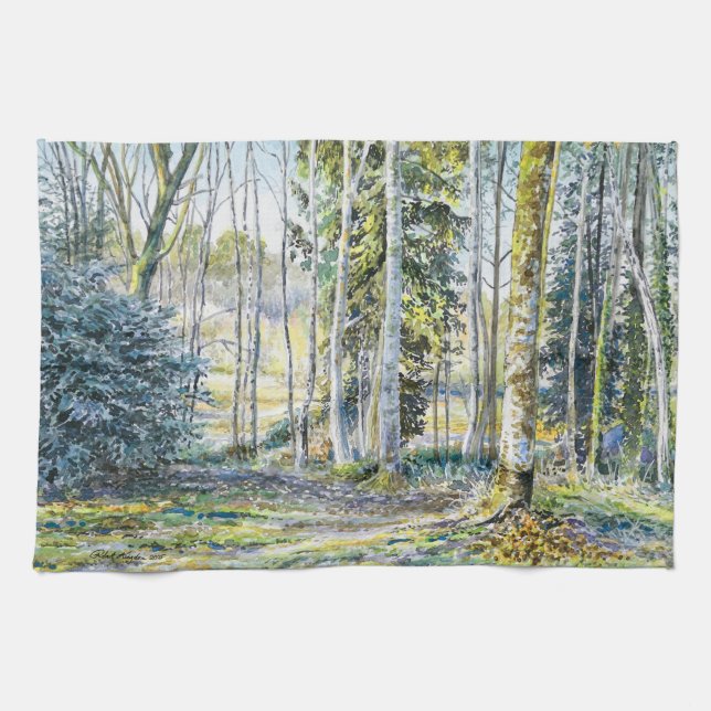 "Auf der Winterkante.." - Geschirrtuch (Horizontal)