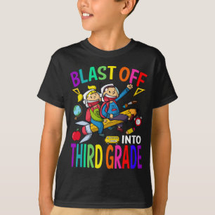 Auf die dritte Stufe der Rakete zurück zur Schule T-Shirt