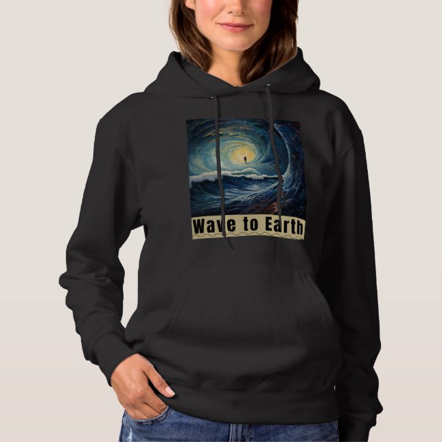 Auf die Erde wandern Hoodie (Vorderseite)