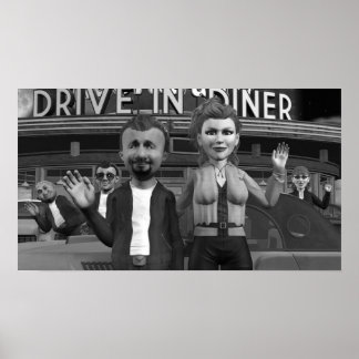 Auf die Kamera springen - kleines Poster