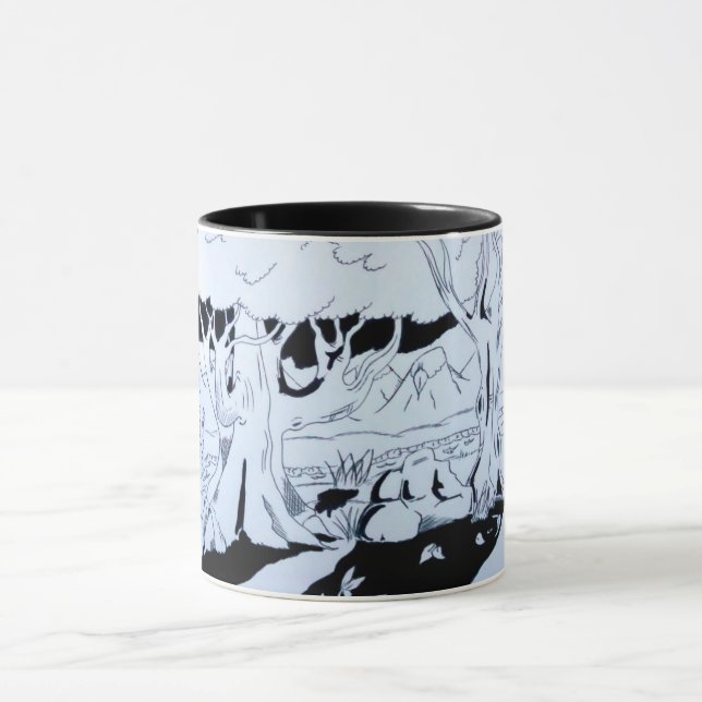 Auf die Person abgestimmt Becher - Landschaft Tasse (Zentrum)