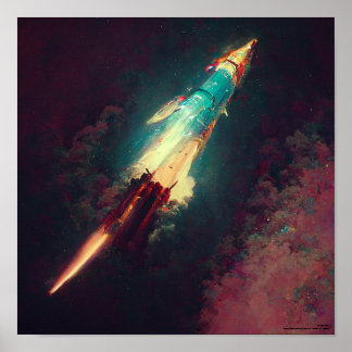 Auf die Sterne Poster