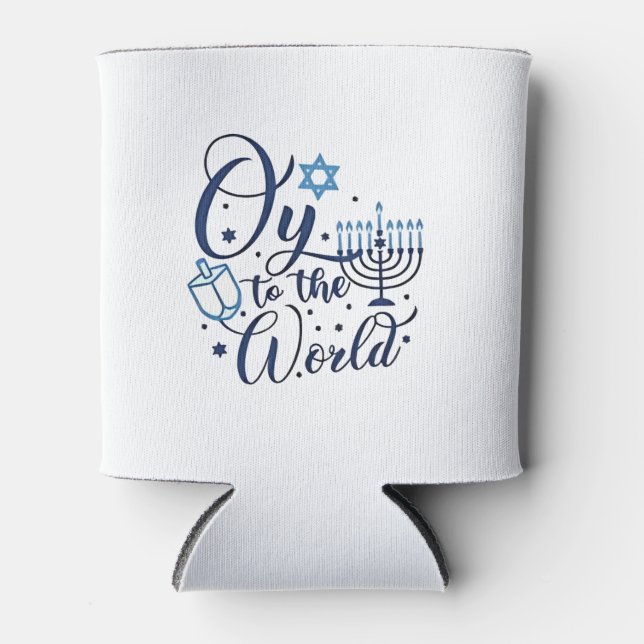 Auf die Welt Hanukkah jüdischer Funny Dosenkühler (Vorderseite)