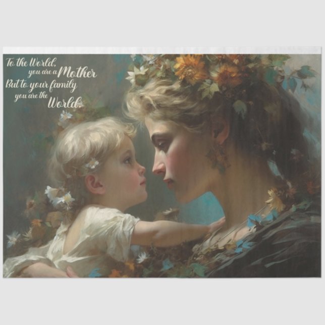 Auf die Welt Seidenpapier (Vorderseite)