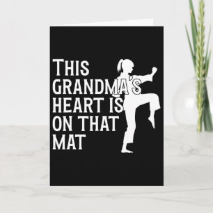 Auf dieser Mat Karate Grandma Proud Karate Grandmo Karte