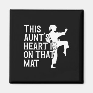 Auf dieser Mat Karate Tante Proud Karate Tante Magnet