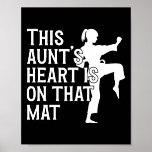 Auf dieser Mat Karate Tante Proud Karate Tante Poster