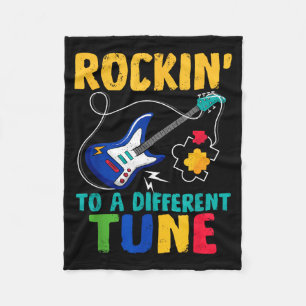 Auf eine andere Melodie rocken Autismus Gitarre Mu Fleecedecke