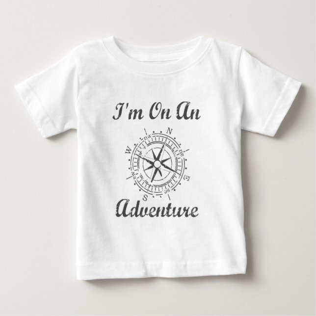 auf einem Abenteuer Baby T-shirt (Vorderseite)