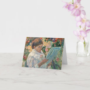 Auf einem Balkon von Mary Cassatt geklappte Karte