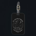 Auf einem dunklen Wüste Highway Travel Mountain Ca Gepäckanhänger<br><div class="desc">Auf einem dunklen Wüste Highway Travel Mountain Camping</div>